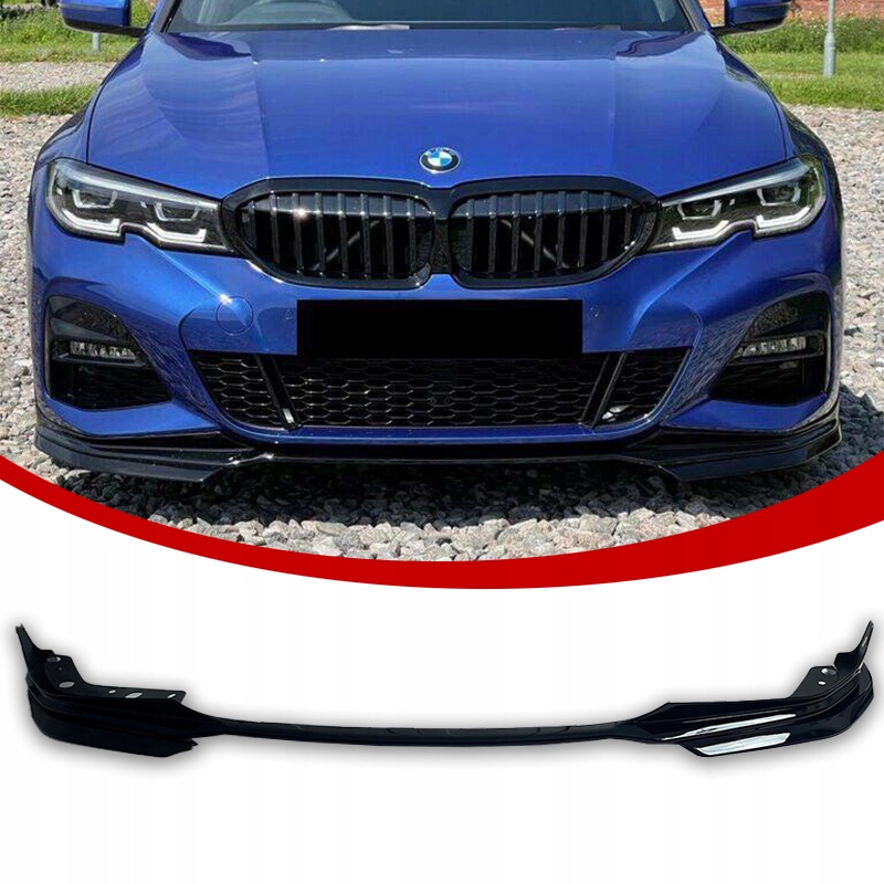 Bmw G20 G21 Přední Rozpěrka Nárazníku Pre LCI 18-22 Černý Lesk