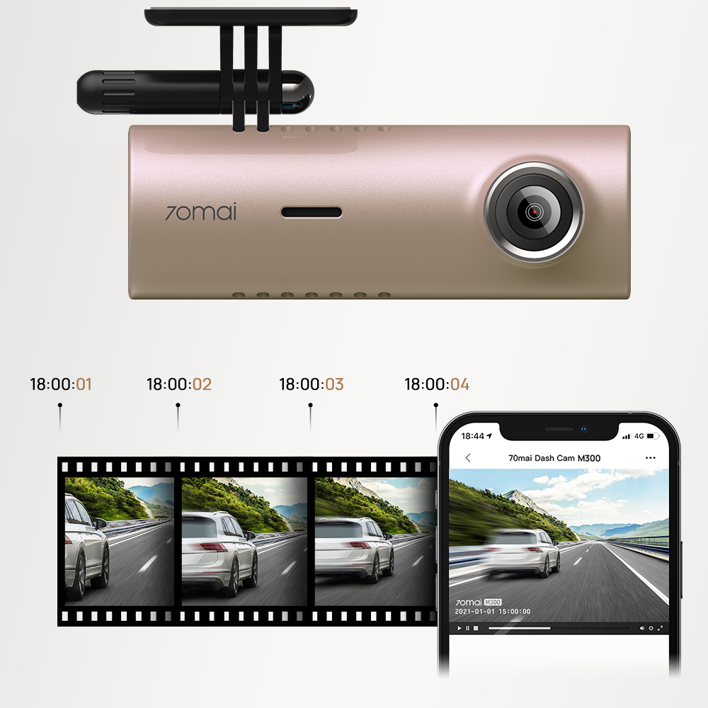 Rejestrator jazdy 70mai M300 modul parkingowy Viewing Angle 140