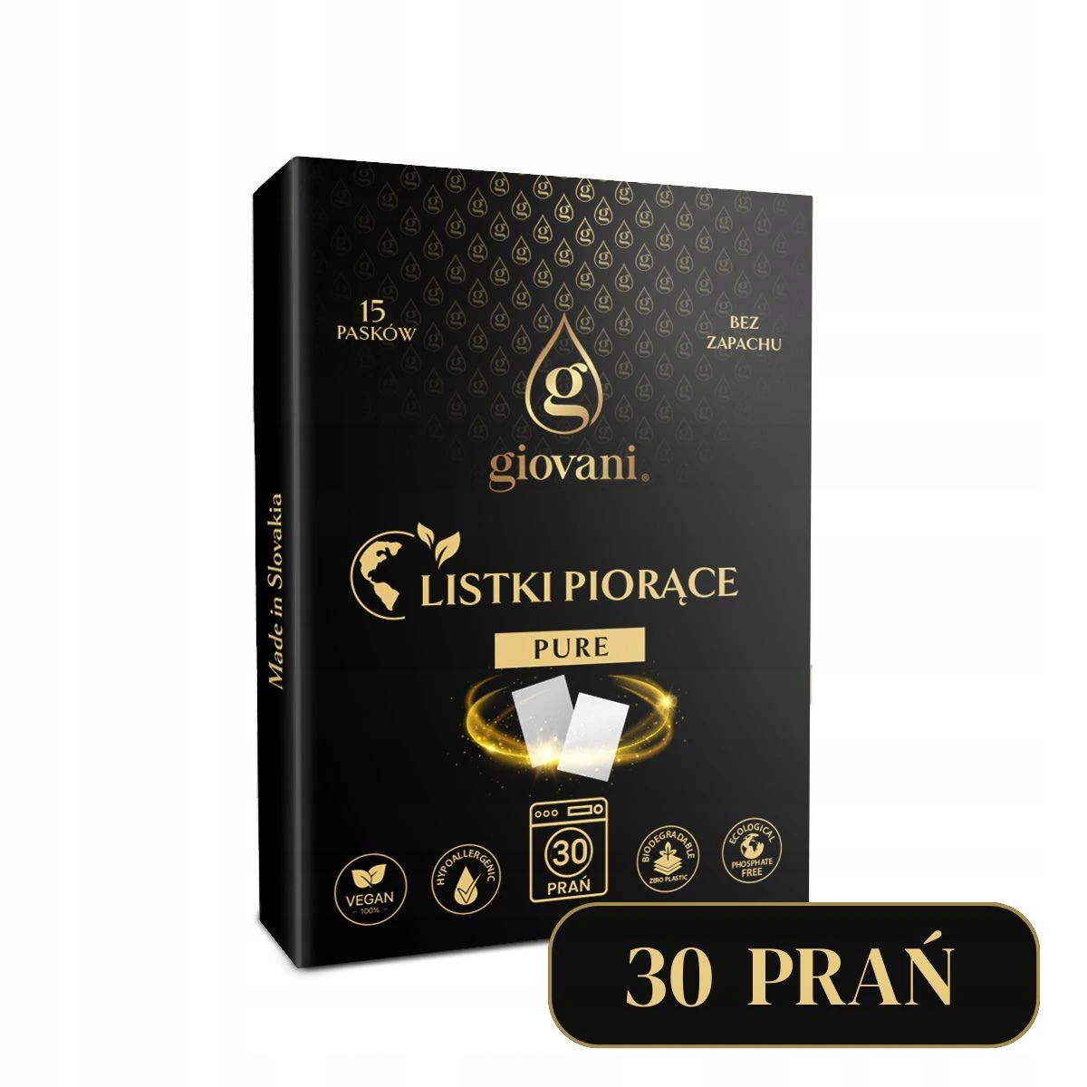 Listki do prania Giovani PURE - 30 prań
