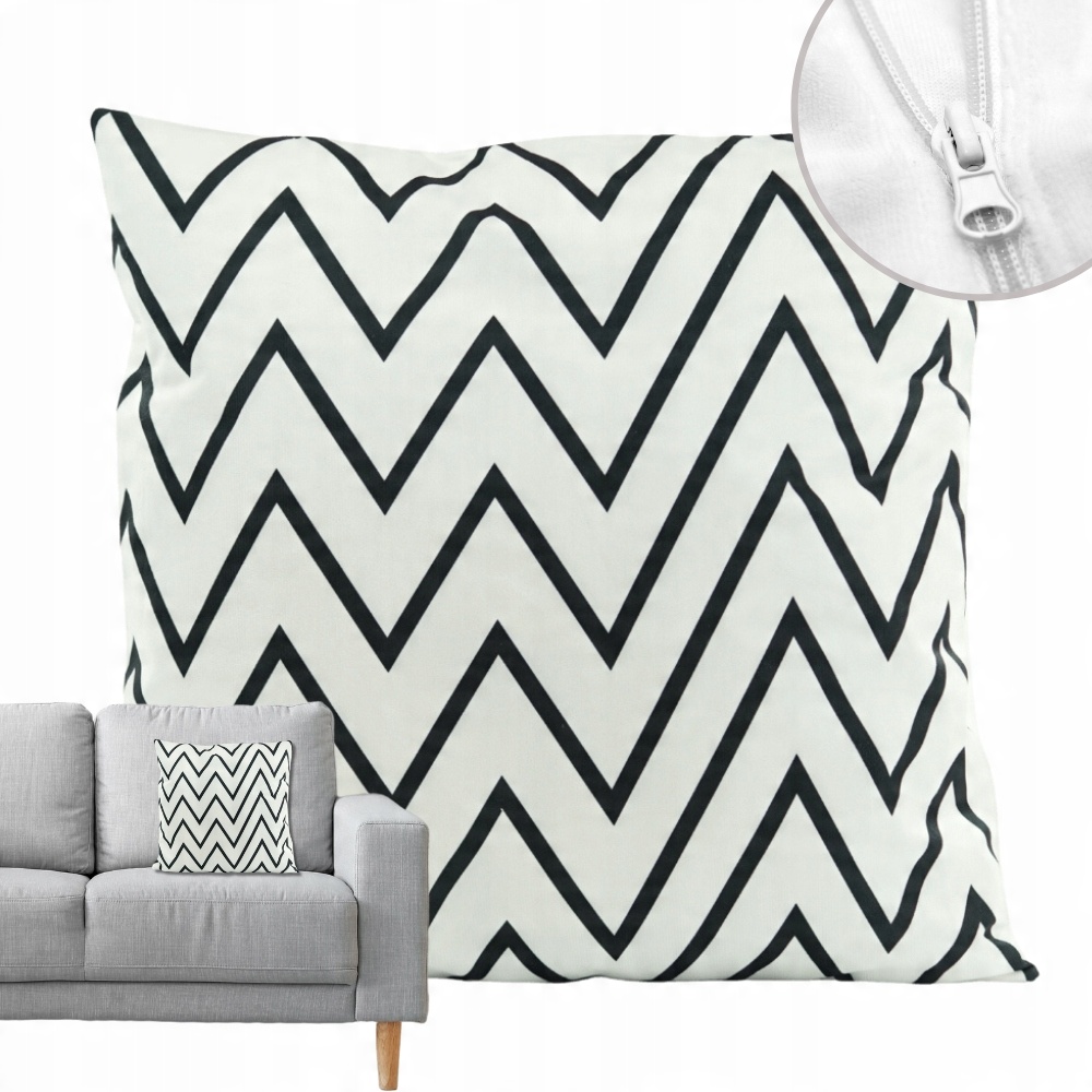 

Poszewka Na Poduszkę Zygzak Chevron 45 x 45 cm