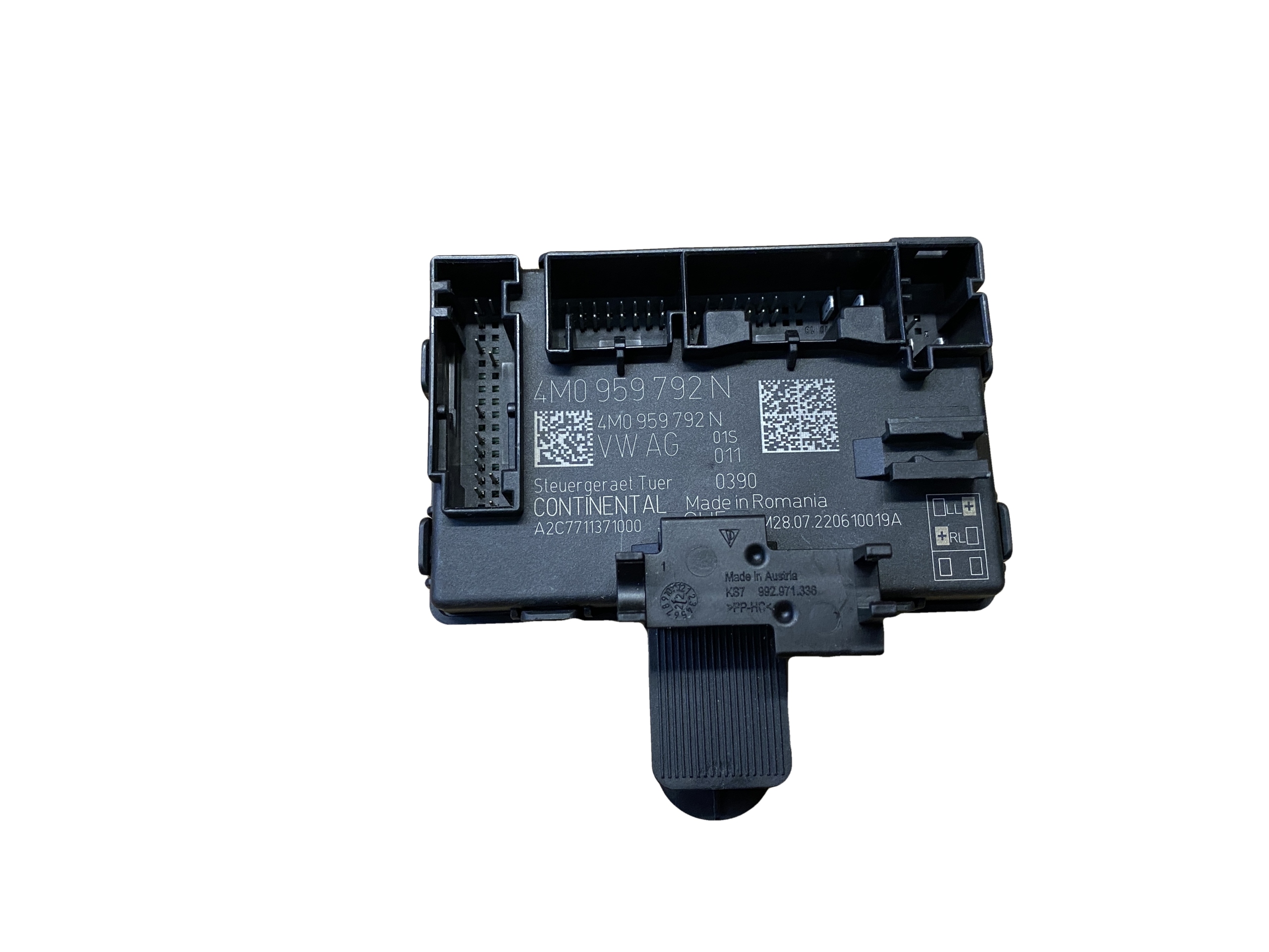 AUDI A4 A5 Q7 ETRON GT control unit module door right front 4M0959792N