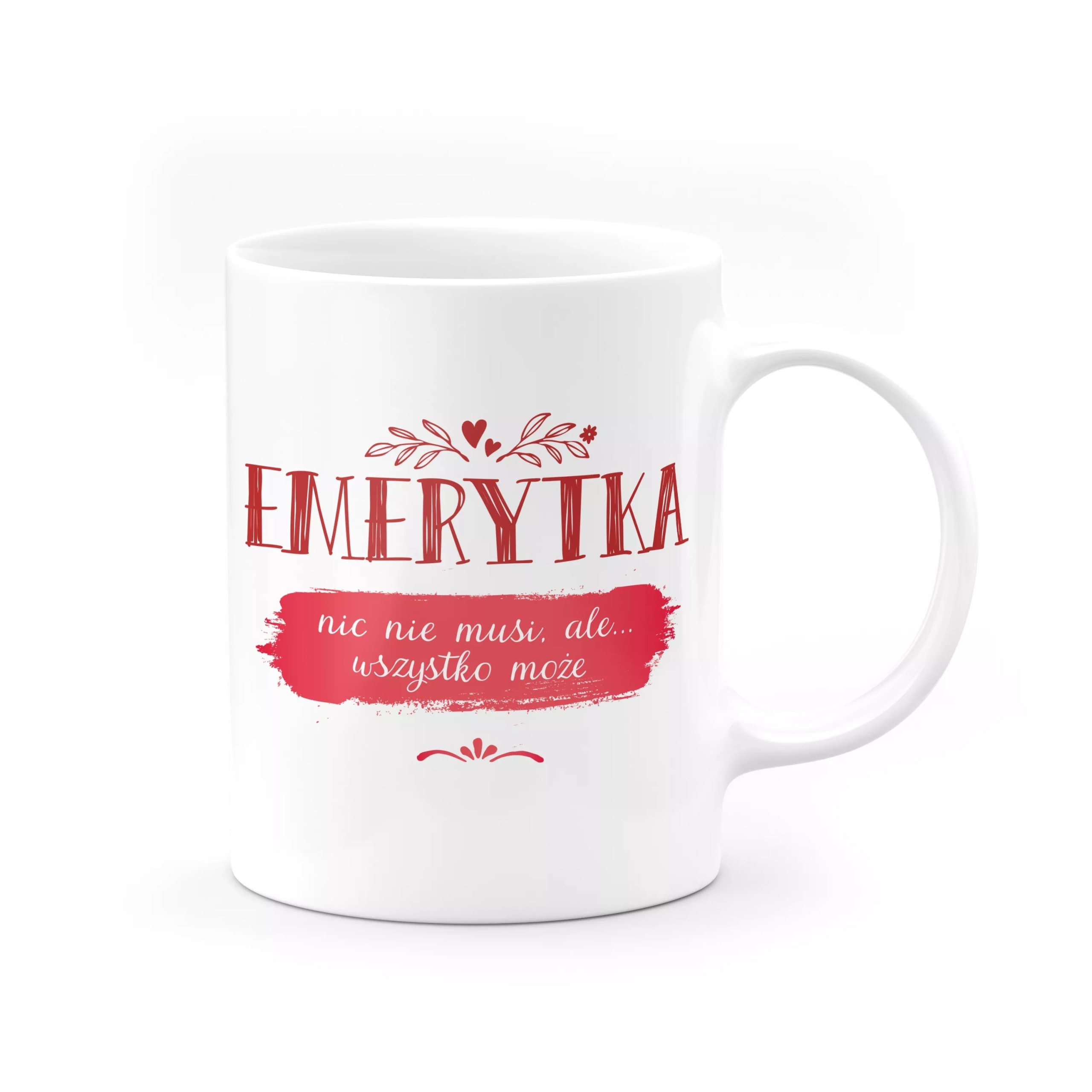 

Kubek "Emerytka nic nie musi