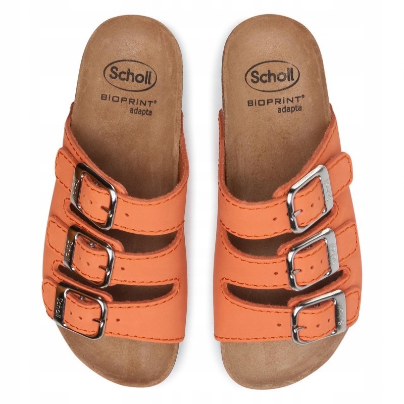 

Scholl buty, klapki Rio Wedge skórzane medyczne