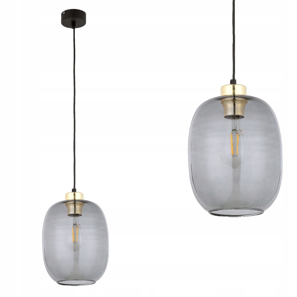Závěsná lampa se skleněným stínidlem Delta Graphite 4839 Tk Lighting