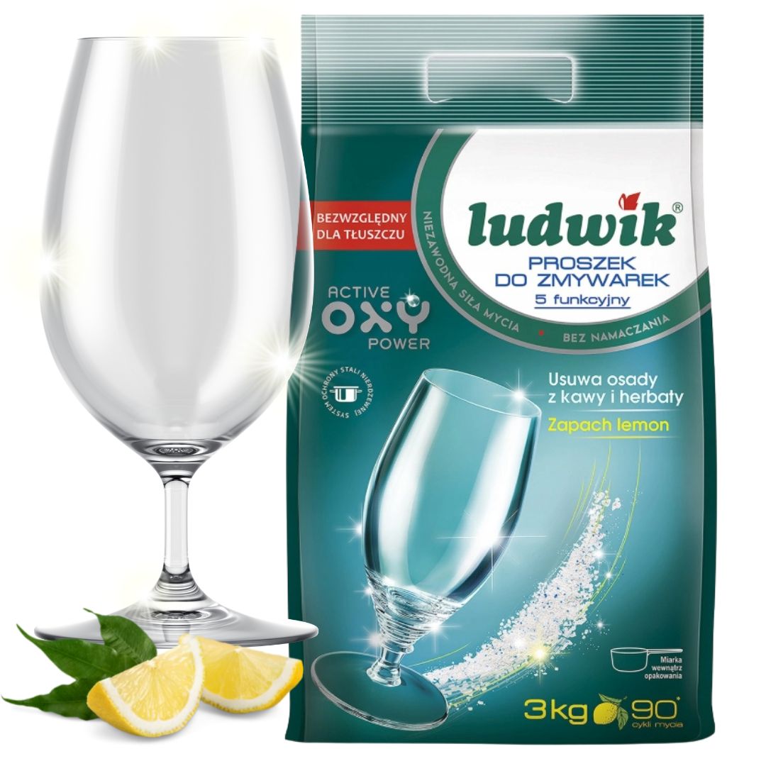 

Proszek Do Zmywarek Ludwik 5-funkcyjny cytryna 3kg