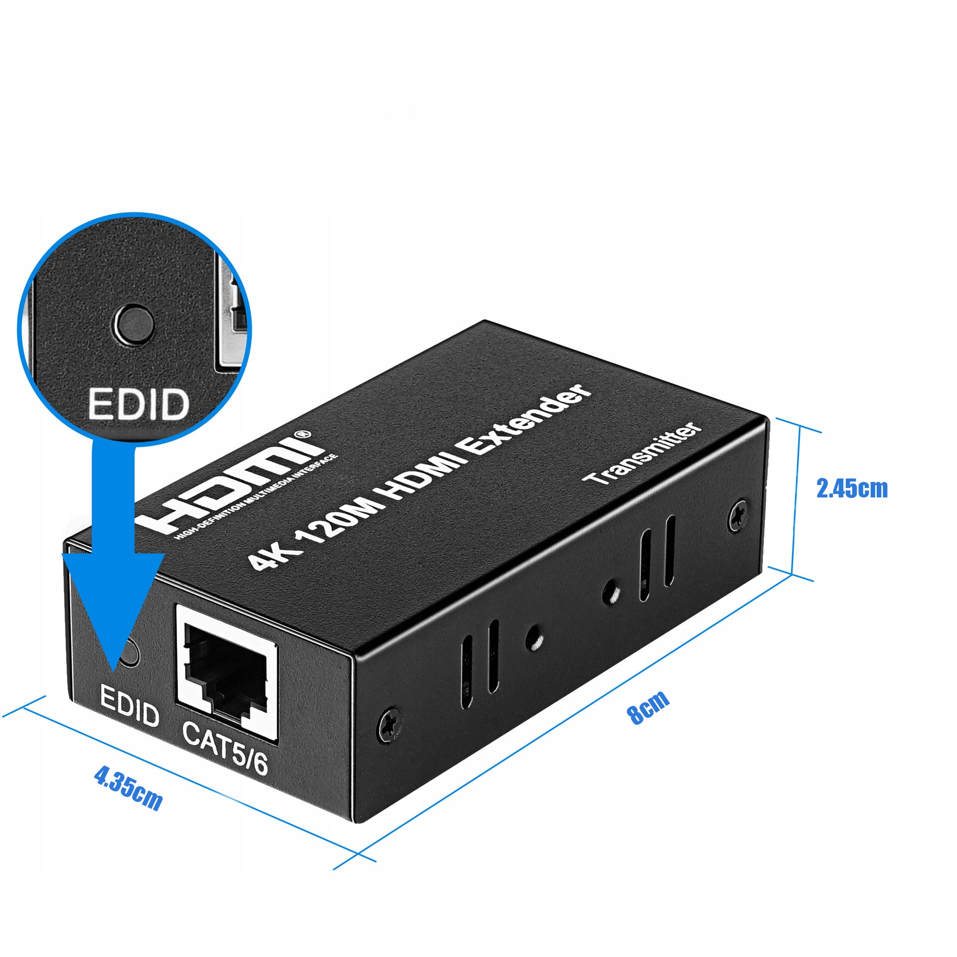 EXTENDER KONWERTER HDMI NA LAN PO SKRĘTCE RJ45 60M Marka Inna