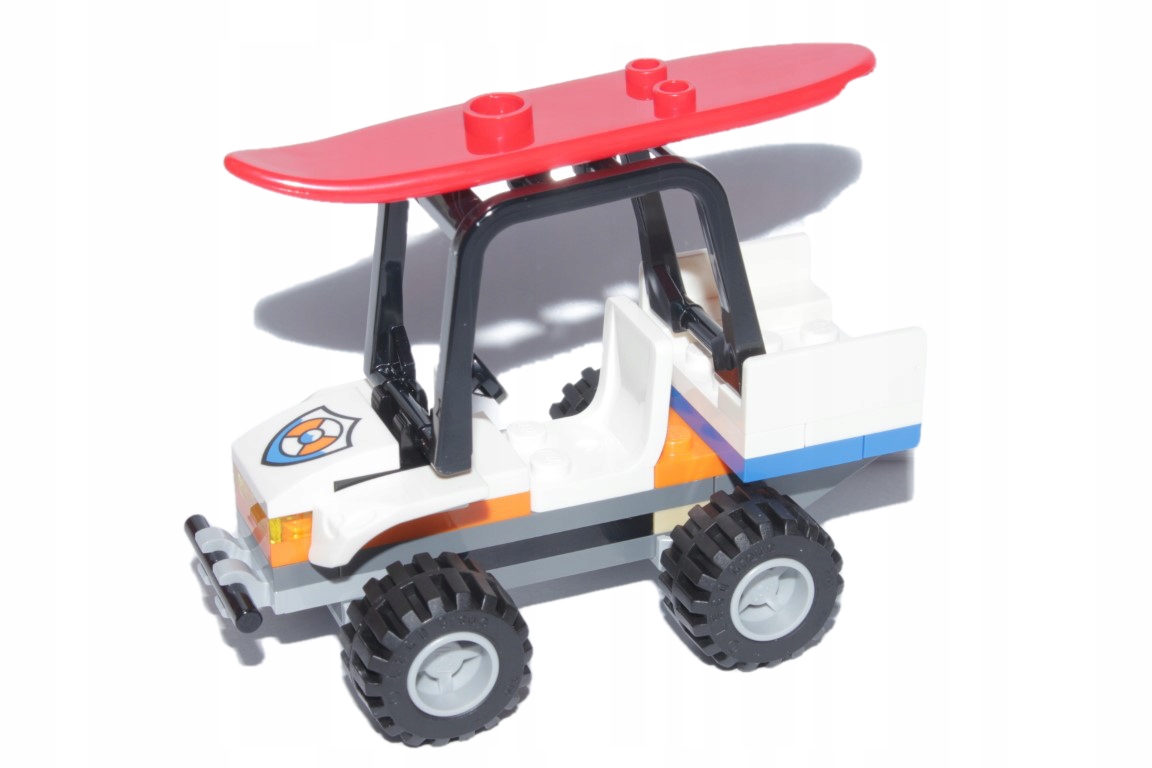LEGO POJAZD AUTO QUAD RATOWNIKA ŁAZIK PLAŻOWY DESKA, NOWY