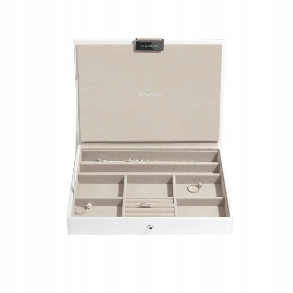 šperkovnice na bižuterii bílá Classic Stackers