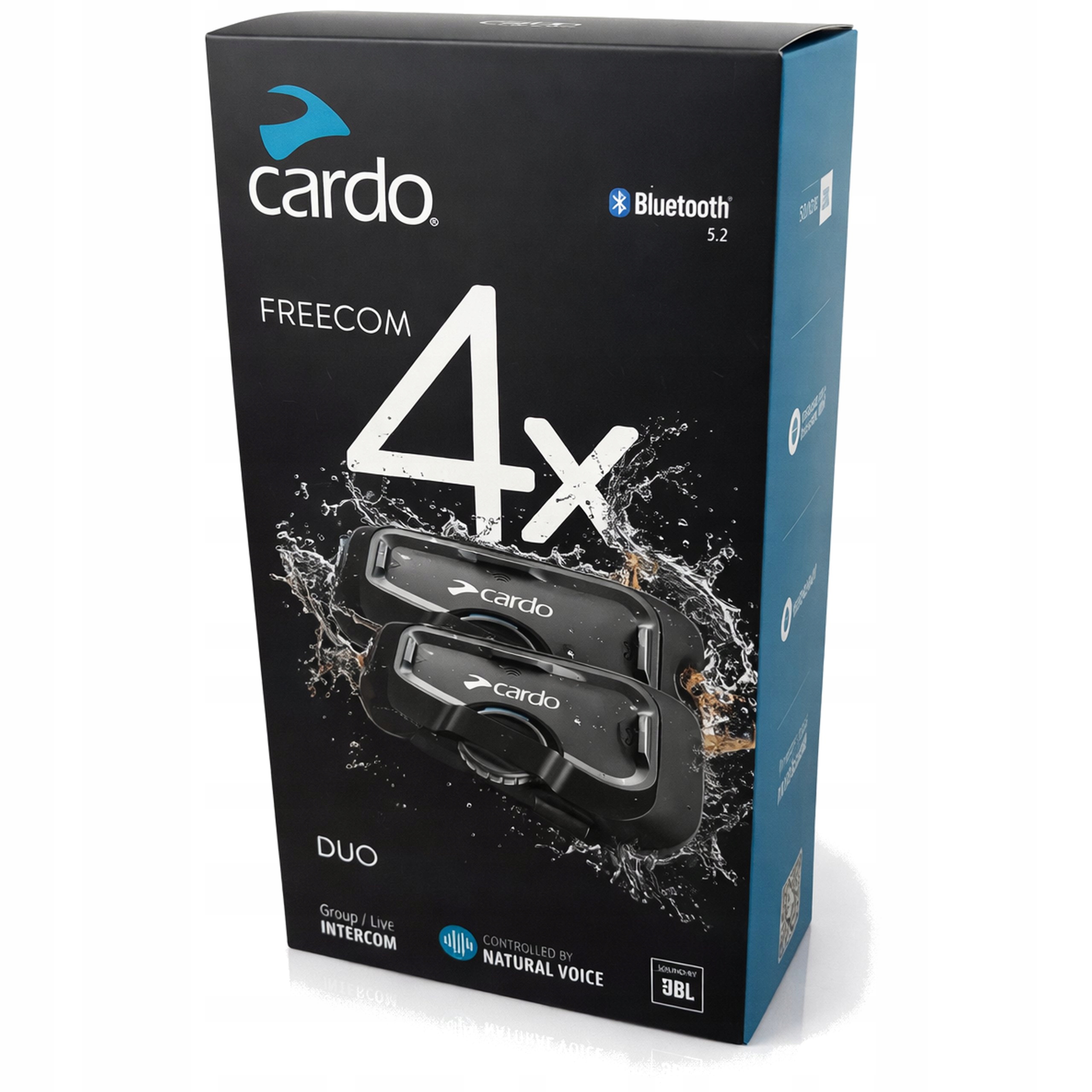 Interkom Cardo Freecom 4X Duo Pre Motocyklovú Prilbu Bluetooth Jbl 2 Prilby