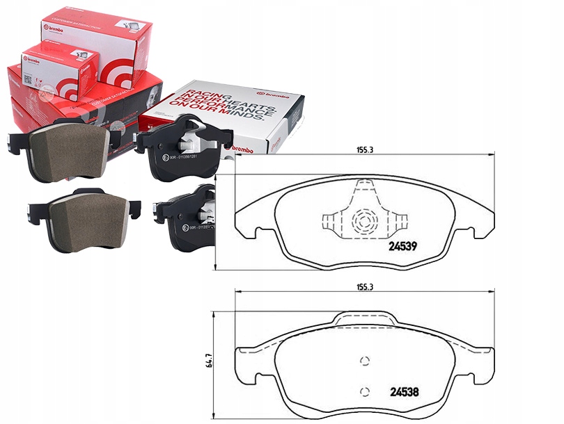 Sada Brzdových Destiček Brembo 425361 E172295