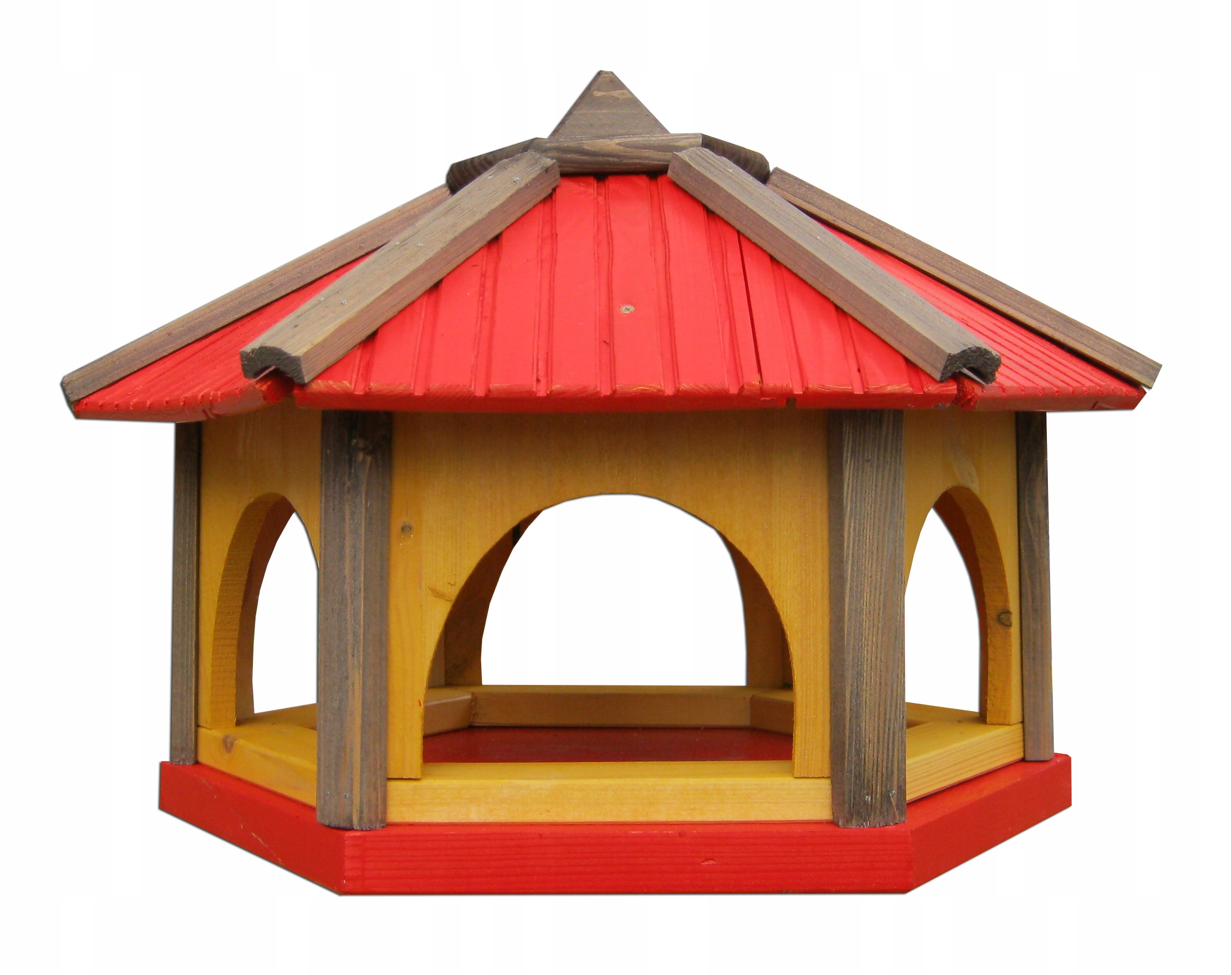 

Duży karmnik dla ptaków z drewna do ogrodu K50