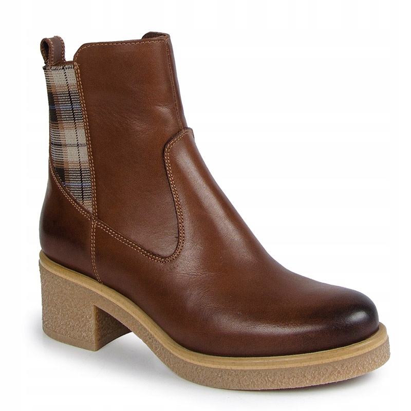 Simen 6323A Kotníkové Boty Kůže Lico Hnědé 40