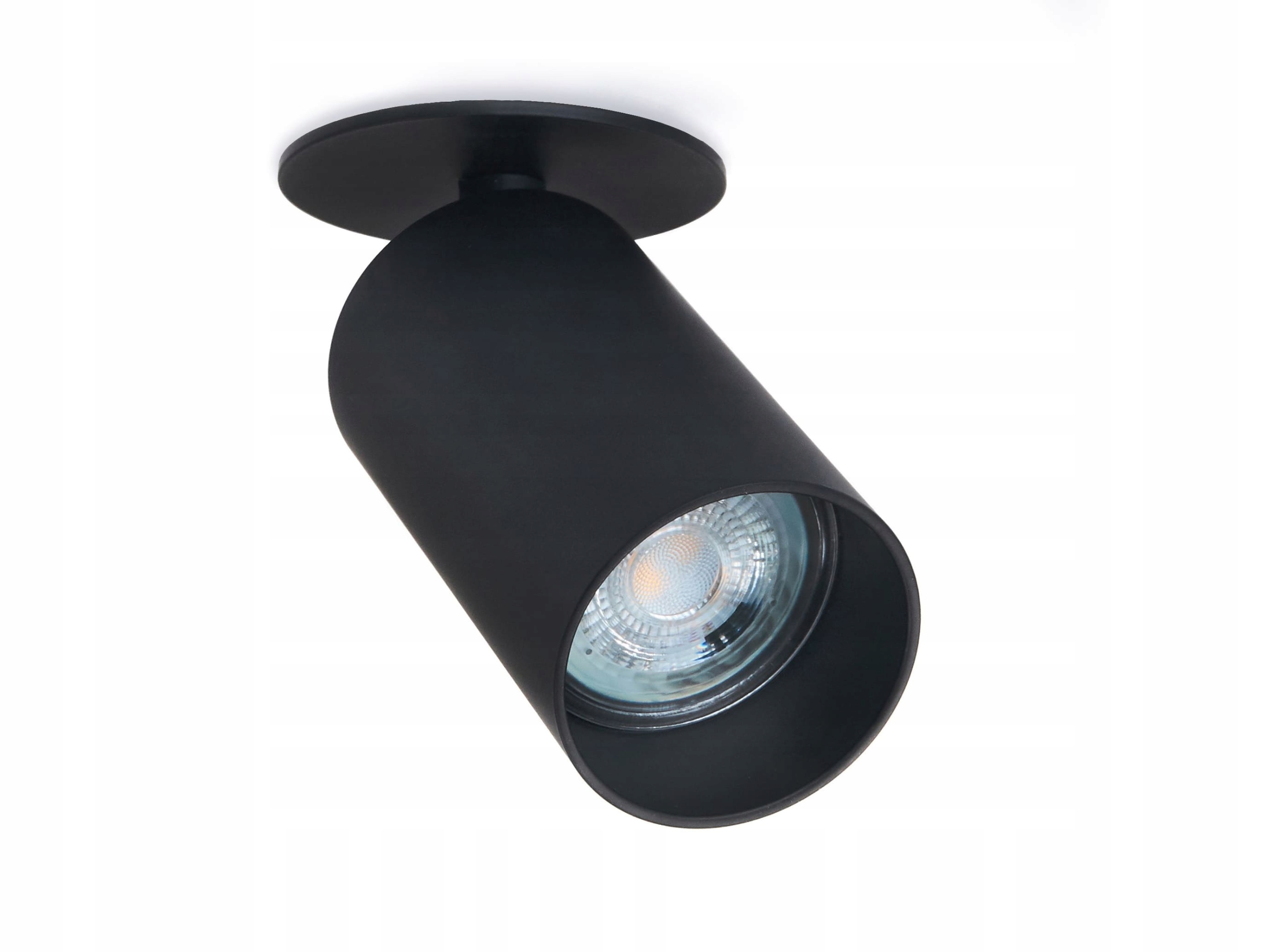 OPRAWA HALOGENOWA LED LUNGO GU10 SPOT LAMPA TUBA CZARNA