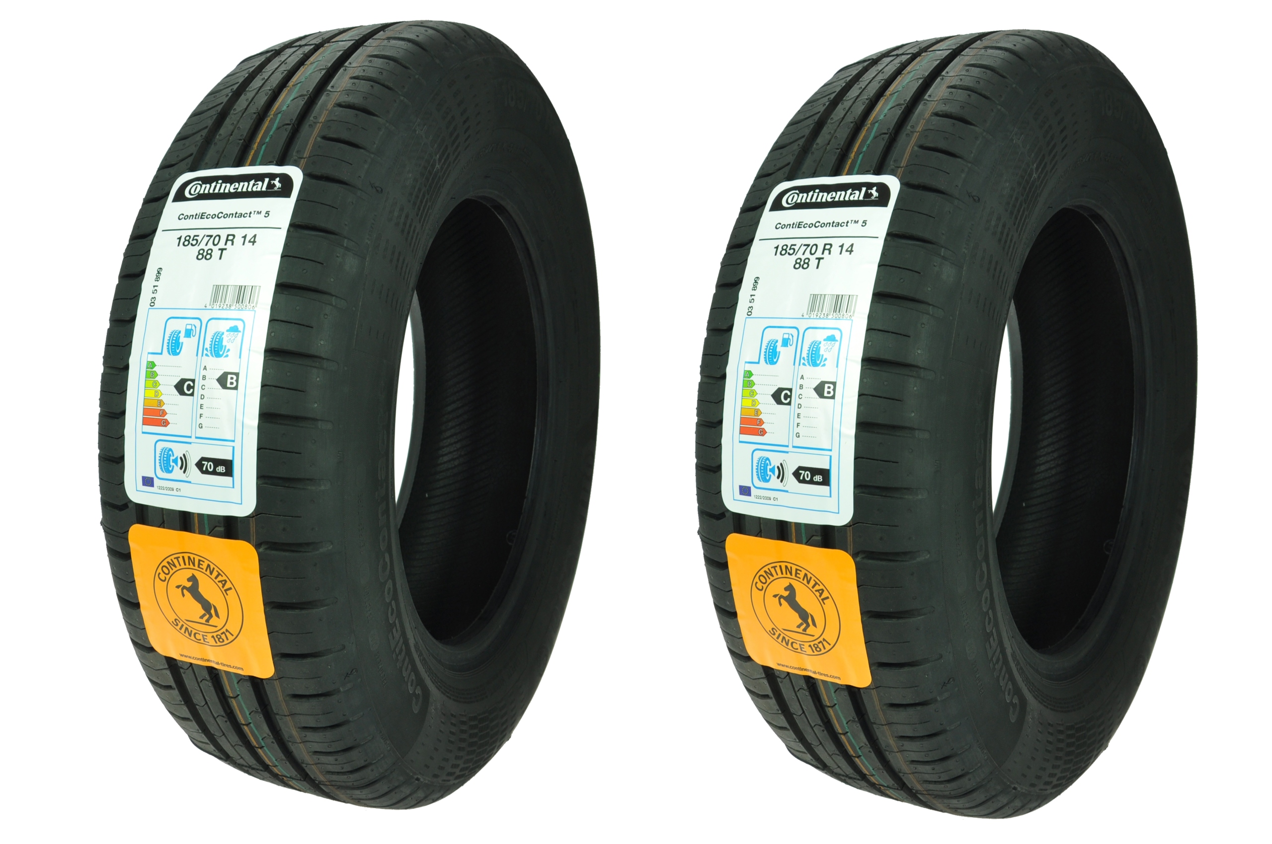 

2 x 185/70R14 88T ContiEcoContact 5 Continental
