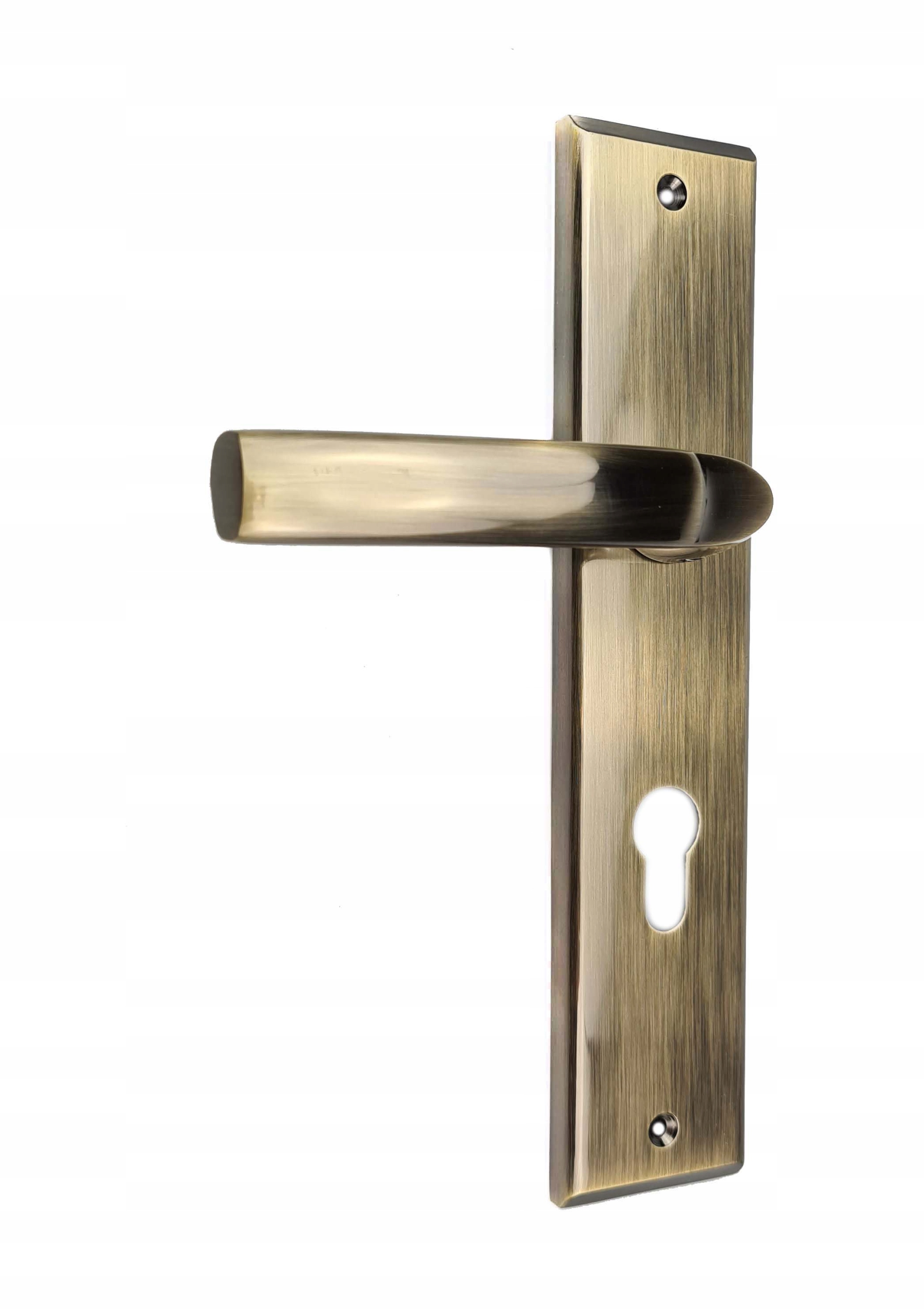 KLAMKA DO DRZWI WEJŚCIOWYCH SPACE 90 WKŁAD PATYNA PRAWA