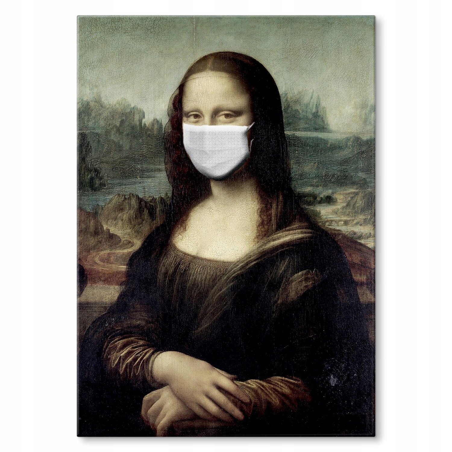 Kovový plakát Masked Mona Dárek 42 x 59 cm