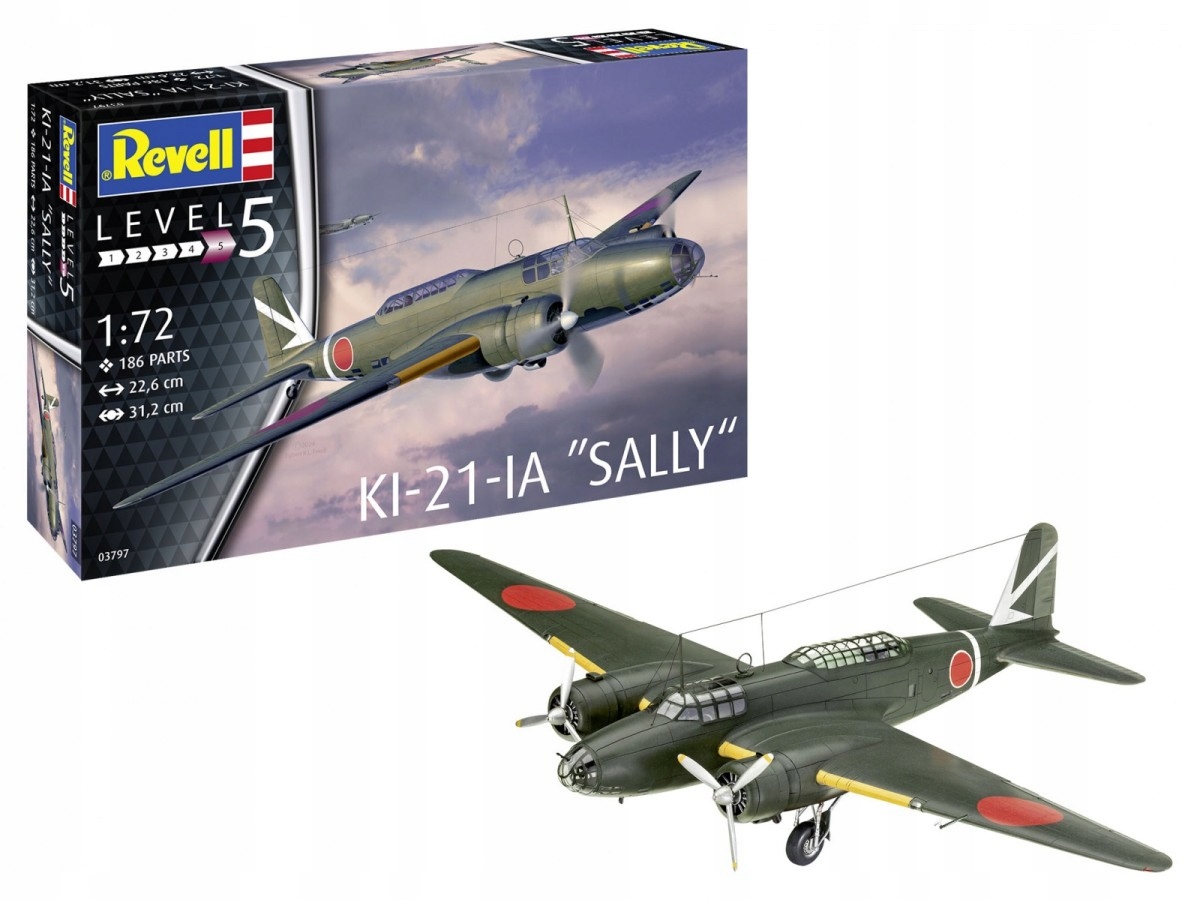 Revell Model plastový Ki-21-LA Sally 1/72