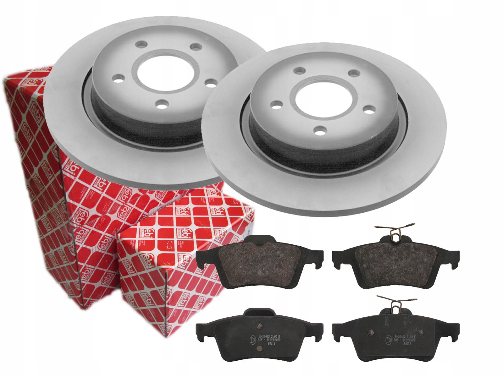 ДИСКИ + КОЛОДКИ FEBI ЗАДНИЙ FORD C-MAX FOCUS MK2 2
