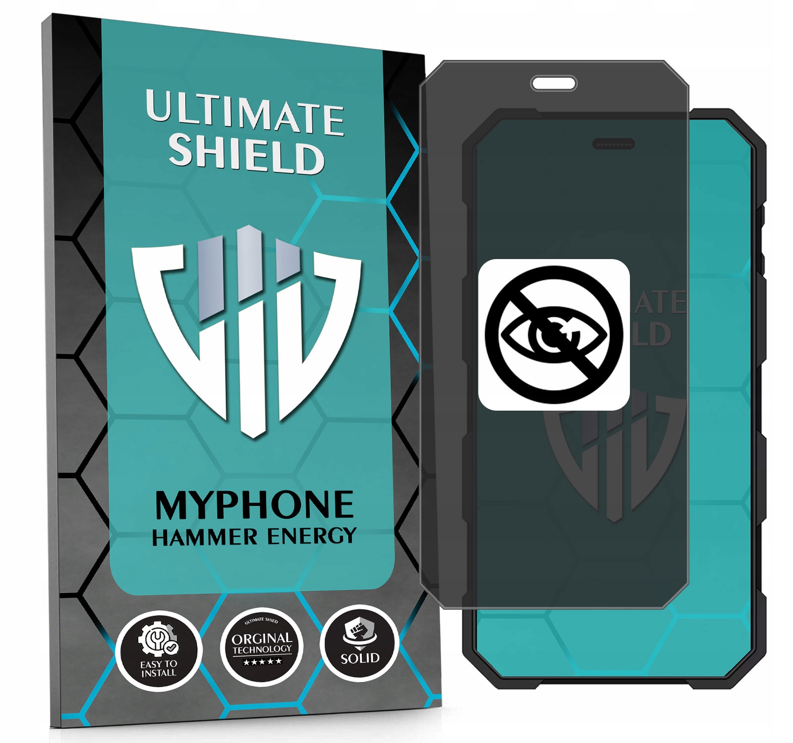 Sklo 5D Privacy Private Anti-spy Pro Myphone Hammer Energy Hydrogelové