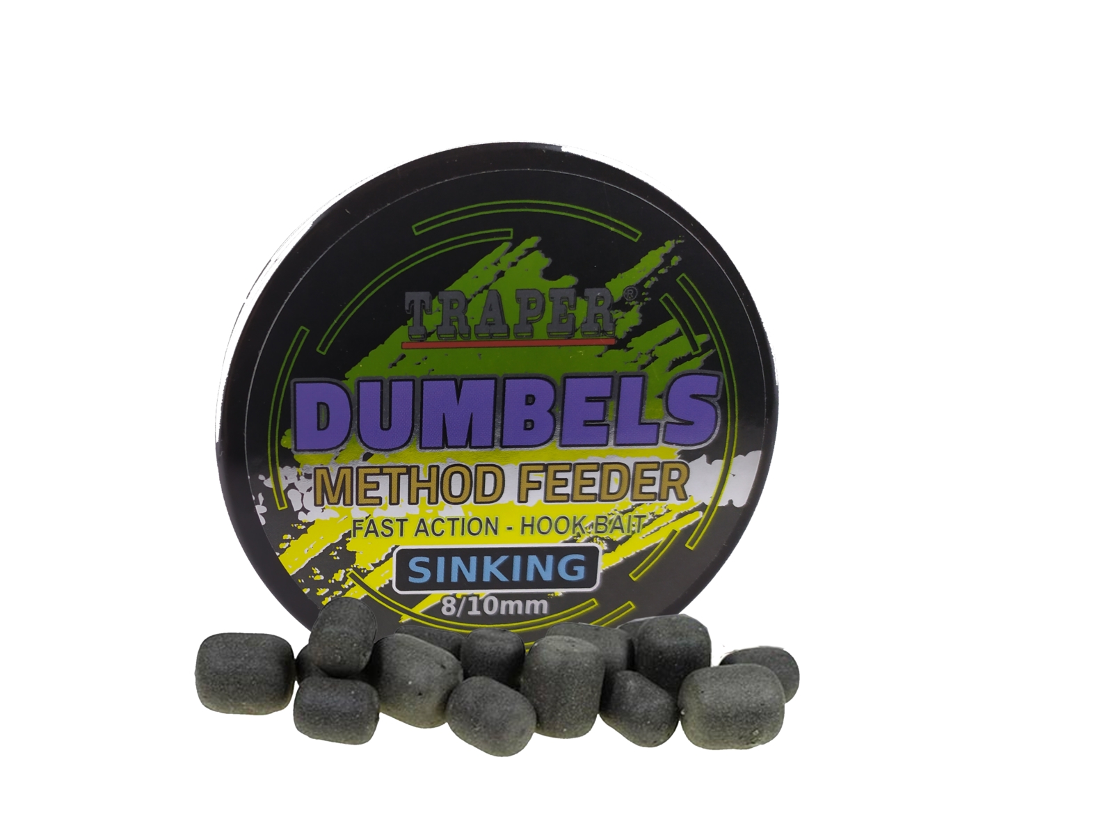Dumbells Method Feeder Traper Black Halibut 8-10mm