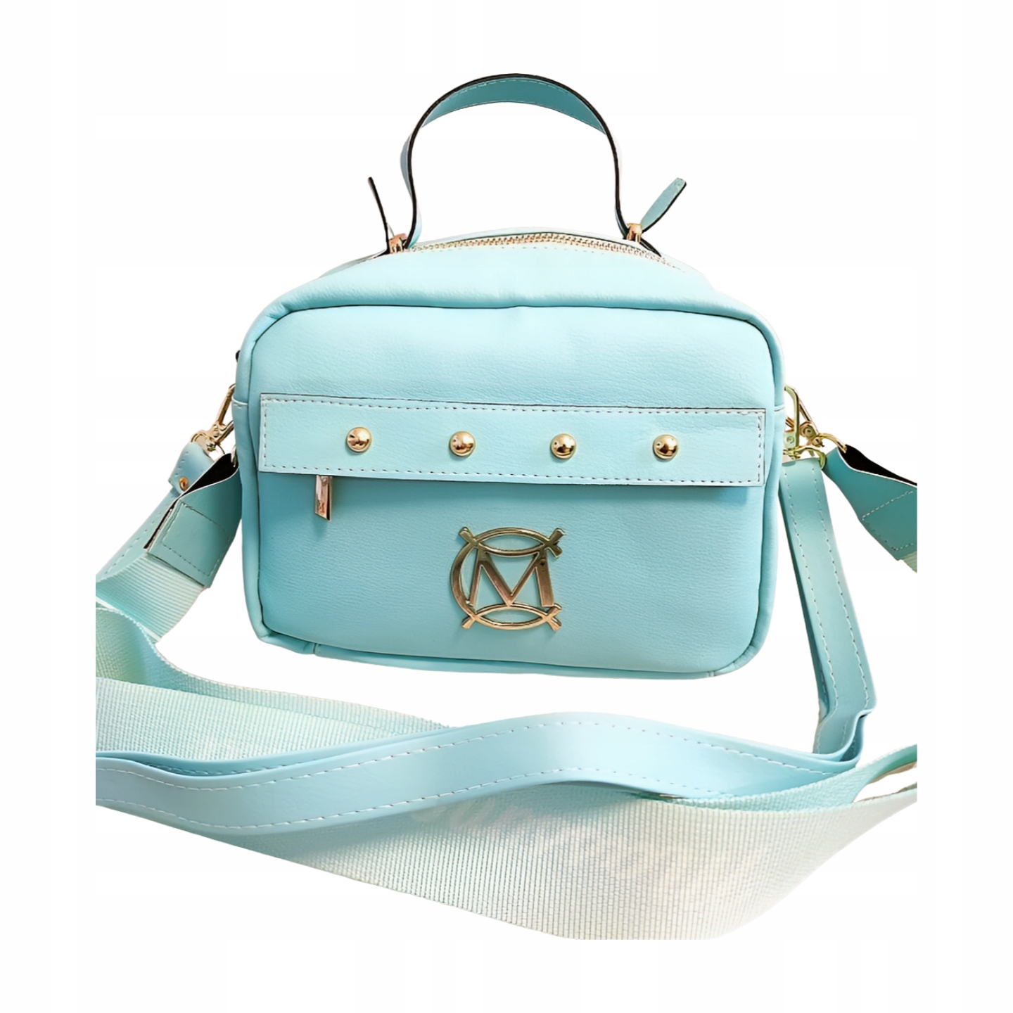 Modrý kufr Massimo Contti s kufřík