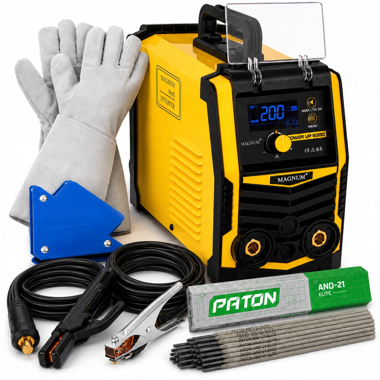 Spawarka Elektrodowa Inwerterowa 200A Magnum Do Spawania Mma Tig Lift 230V