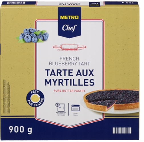 Levně Metro Chef Borůvkový koláč 900 g