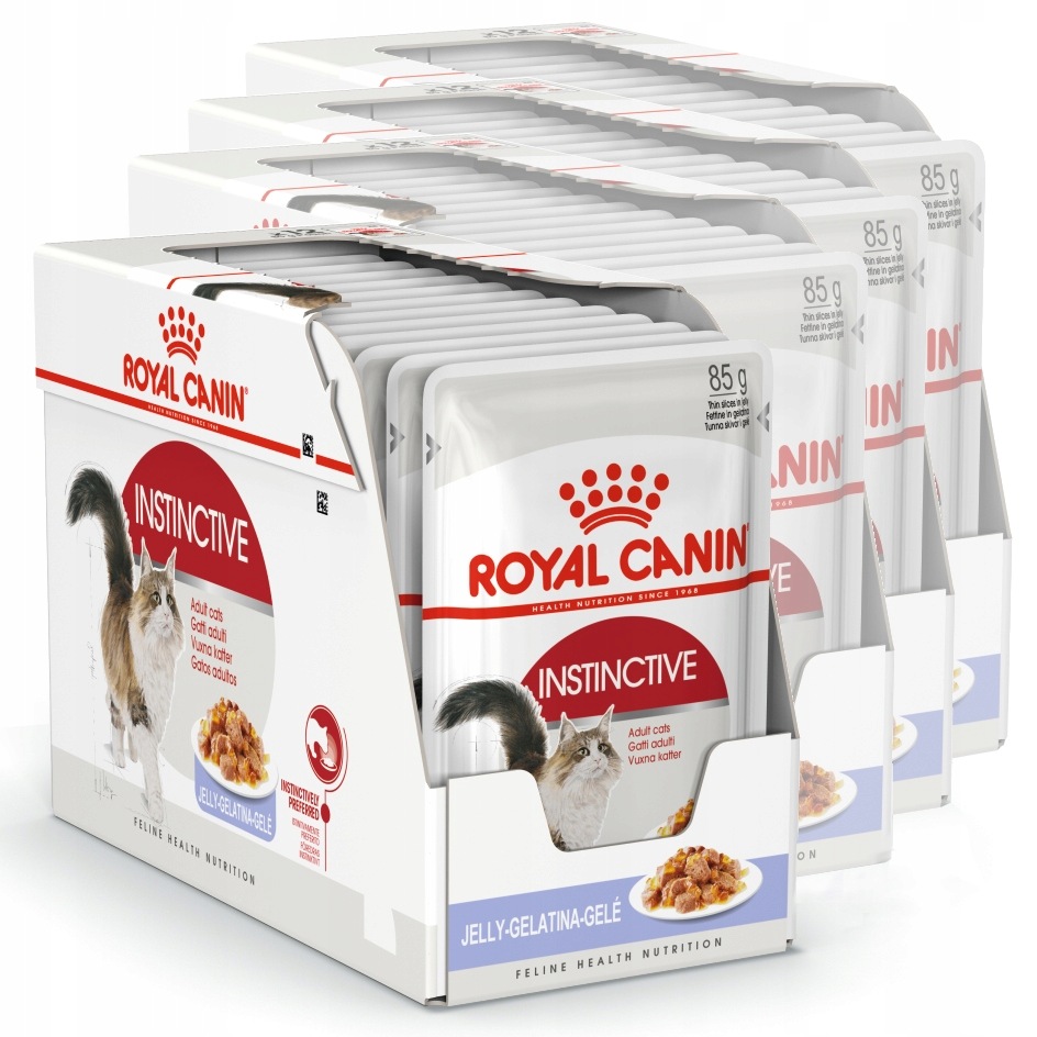 Royal Canin Instinctive 48x85g Mokra Karma w Galaretce Dla Kotów Wybrednych