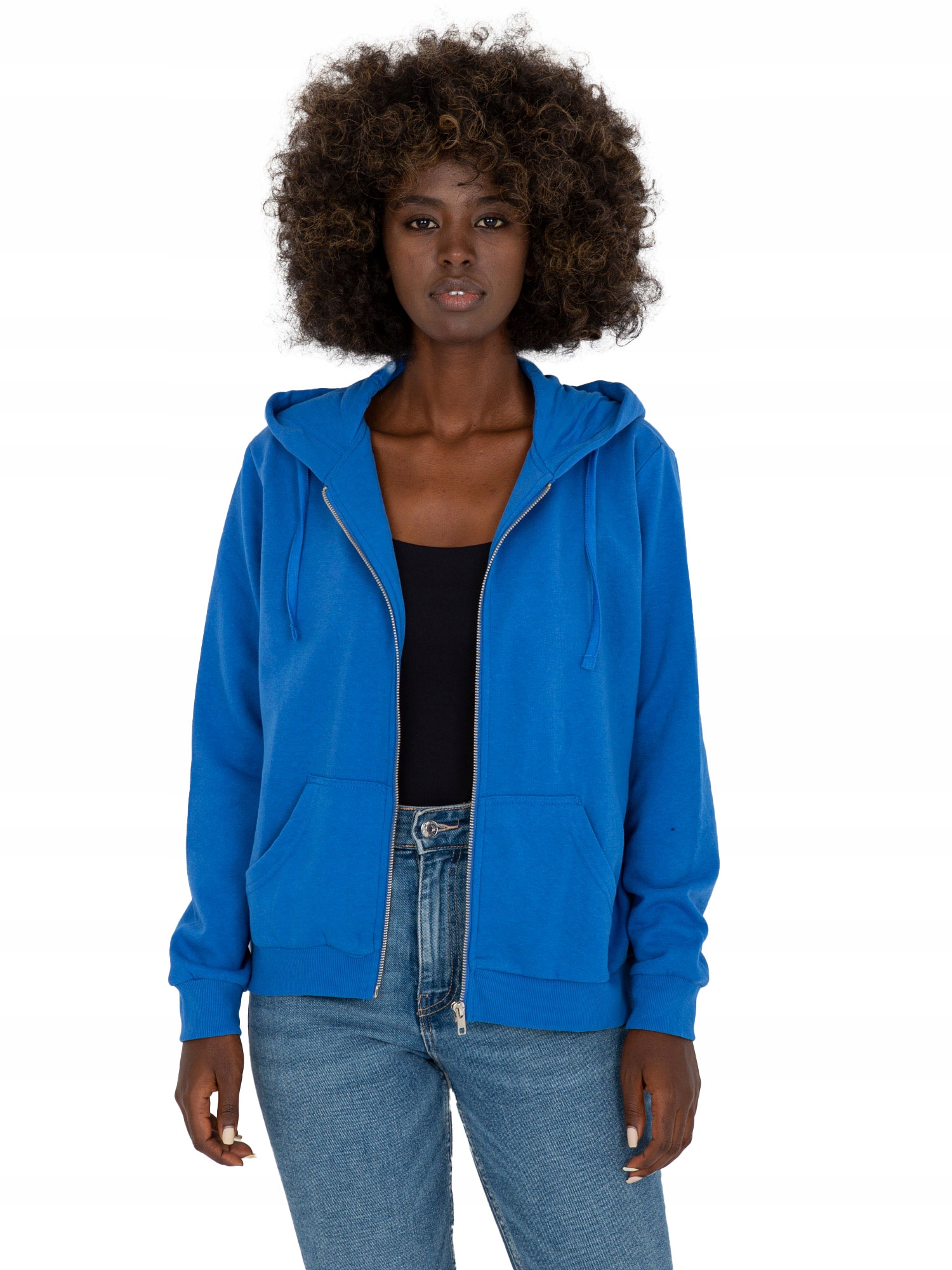 

Bluza Damska Basic rozpinana z kapturem XL
