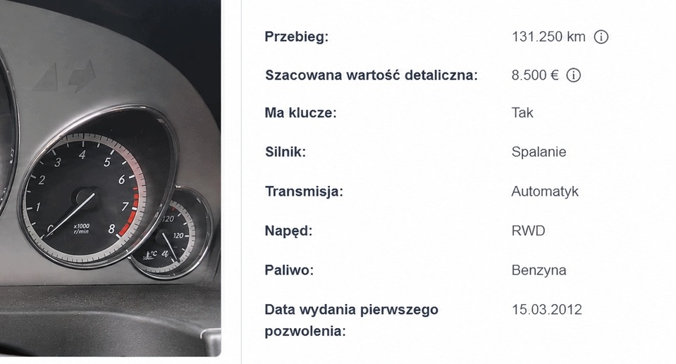 MERCEDES E-KLASA W207 E350 3.5 CGI V6 engine 276957 131tys. 225kW/306KM