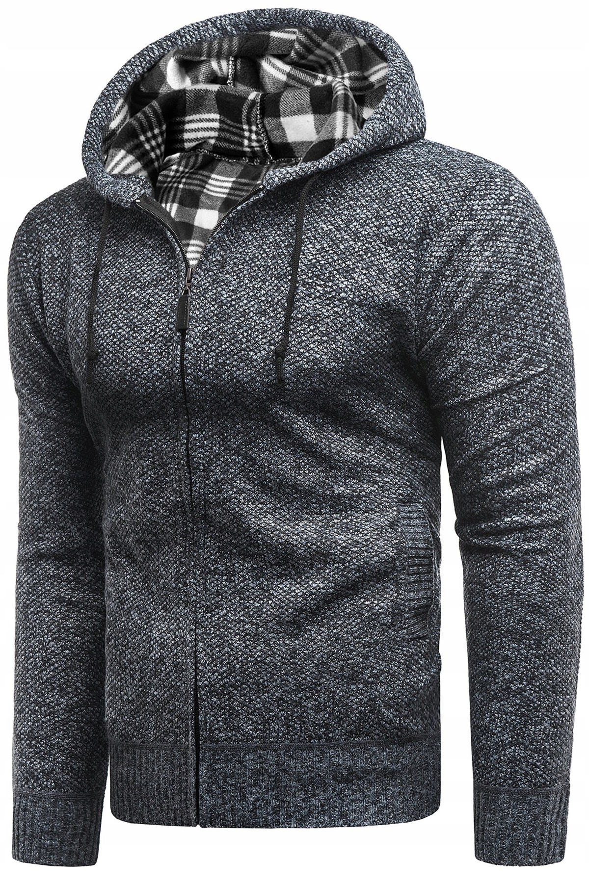 XXL - OCIEPLANY SWETER Z KAPTUREM MQ-2834