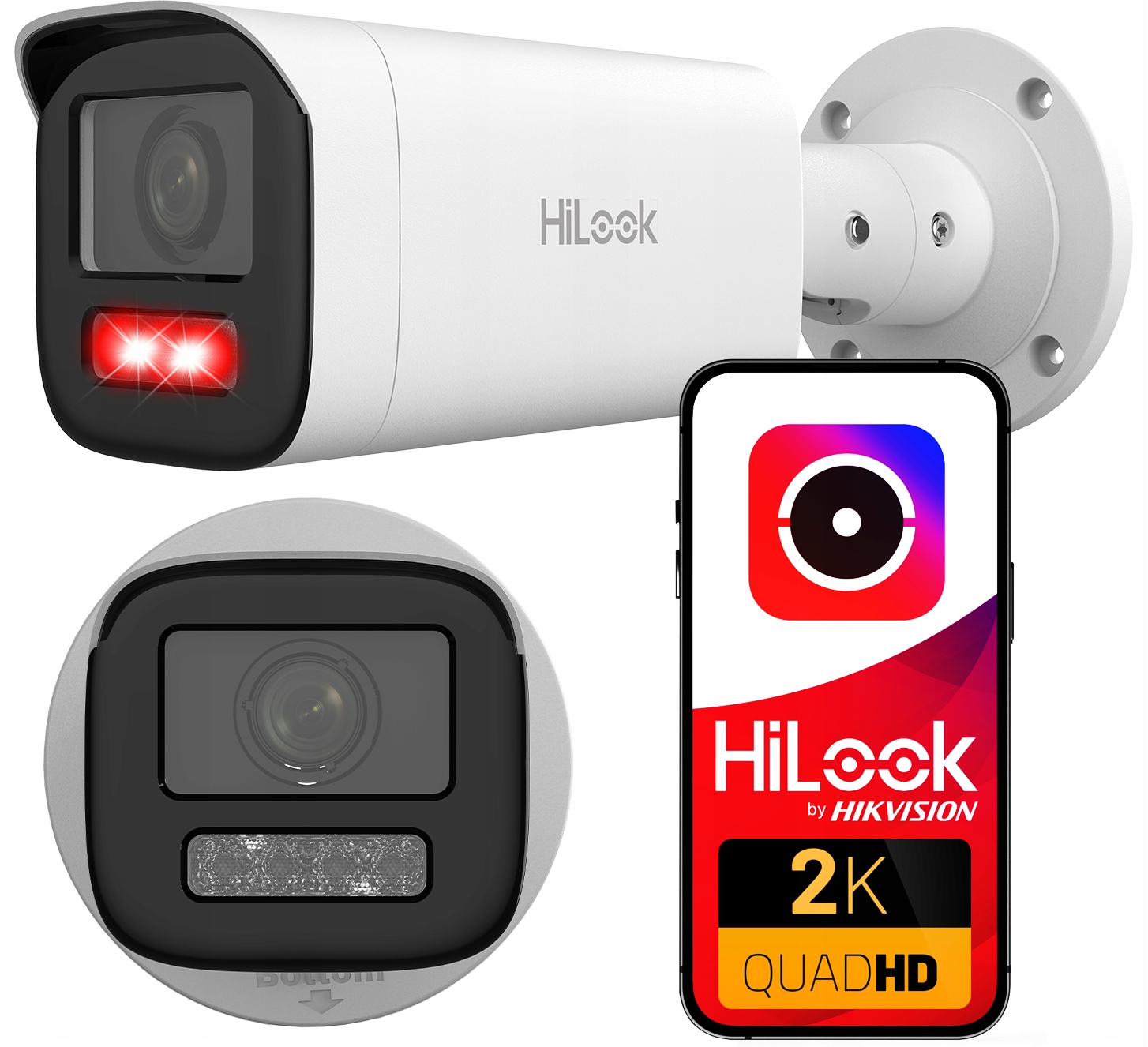 4MPx Ip kamera IPC-B640HA-LZU 2.8-12 mm Motozoom HiLook od Hikvision Ir Led