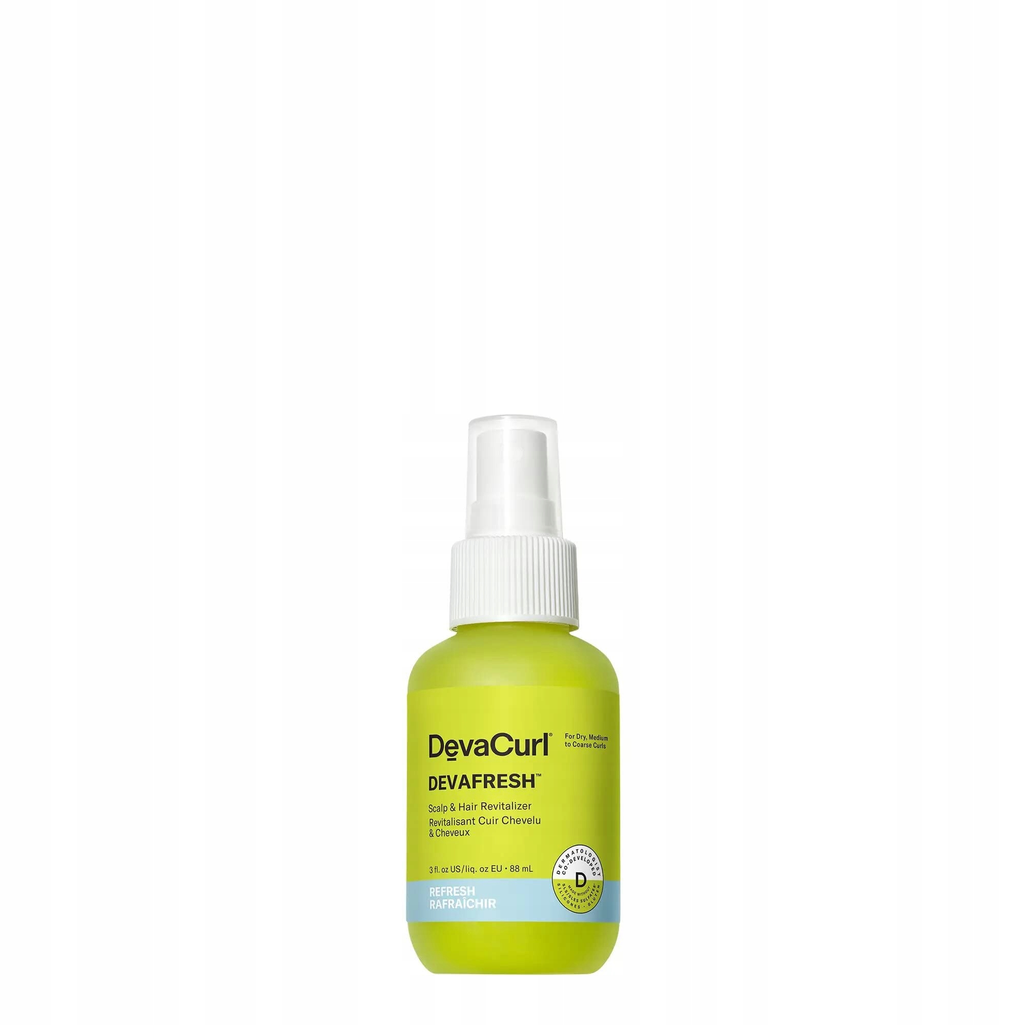 Devacurl Devafresh – revitalizační sprej na vlasy a pokožku hlavy 89 ml