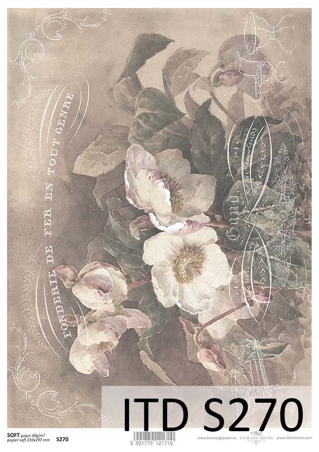 Papier Soft S0270 cienki A4 decoupage