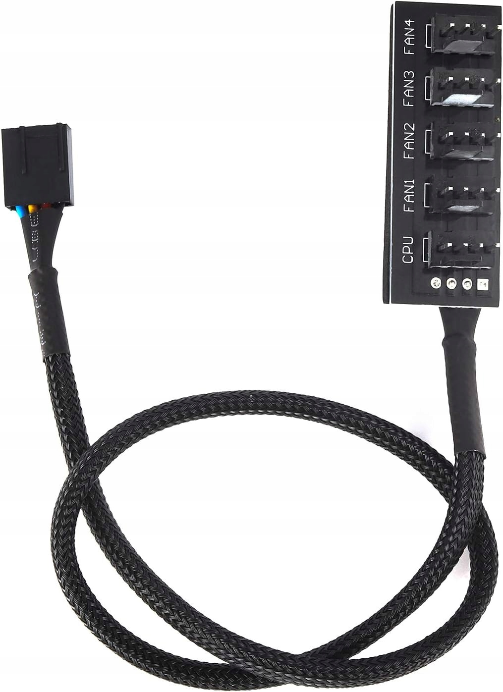ROZDZIELACZ ZASILANIA ADAPTER DO WENTYLATORÓW 4PIN->2x 3/4PIN PWM PC 27CM