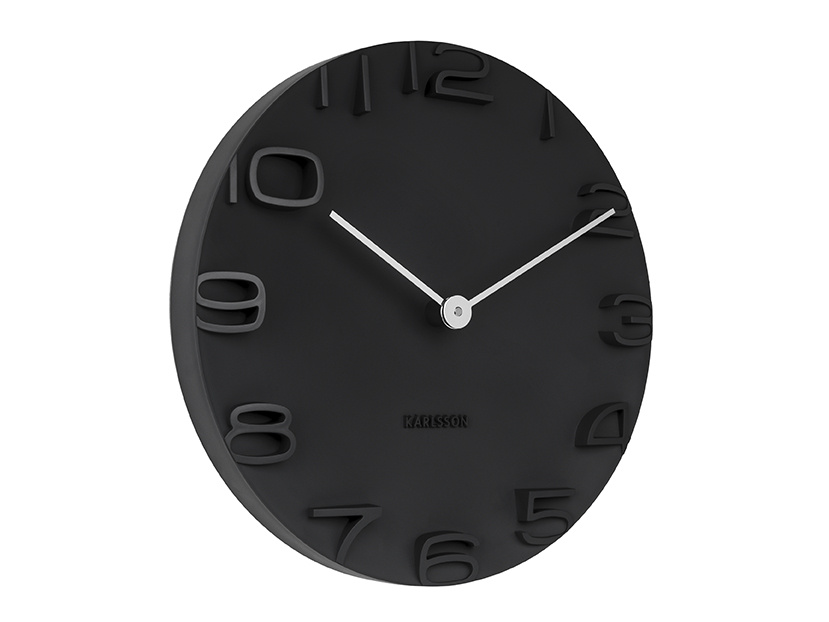 Nástěnné hodiny Edge, Ø 42 cm, černá