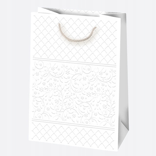 Torba ozdobna Komunia złoty ornament 23x32x11cm