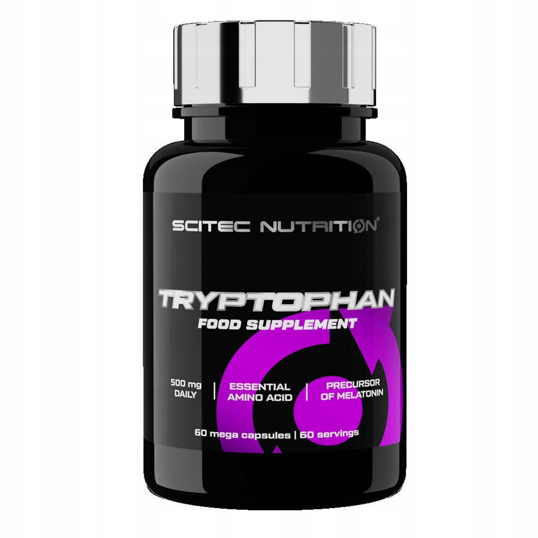 SCITEC Tryptophan 60caps Aminokwas Dobry Sen Stres — 8