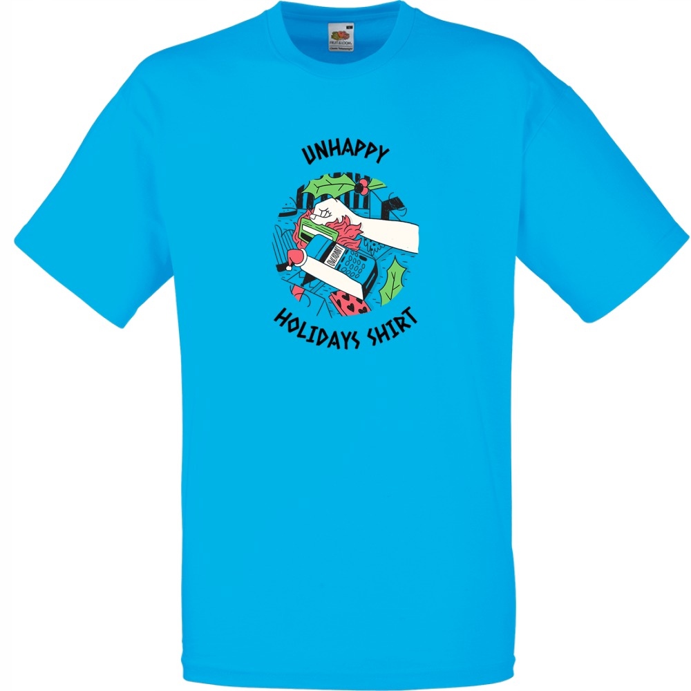 

Koszulka unhappy holiday shirt S lazurowa