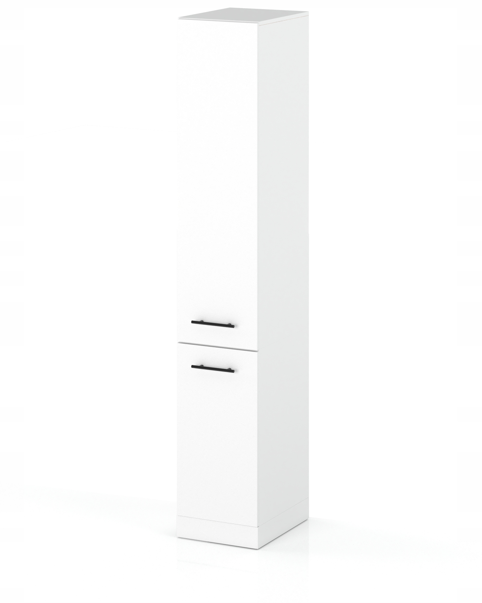 SZAFKA KUCHENNA SŁUPEK REGAŁ STOJĄCA DOLNA Z KOSZEM CARGO BIAŁY MAT 30CM