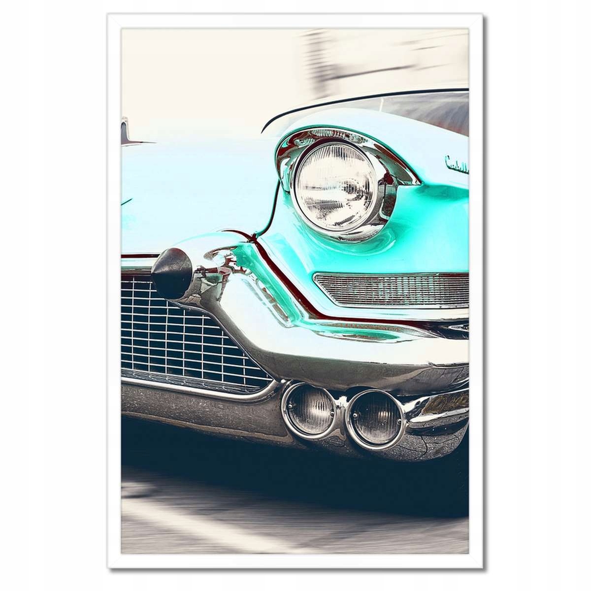 Plakáty v rámu 40x60 Tyrkysový Cadillac