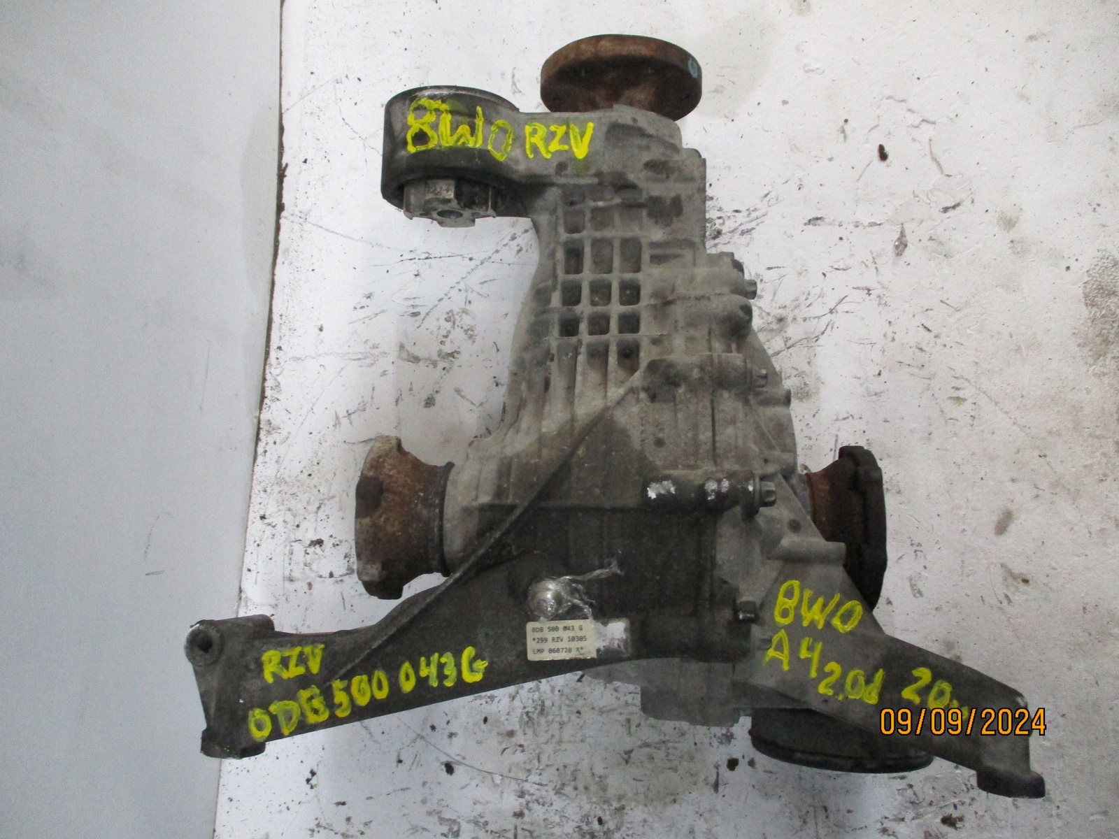 differential diff rear part rear AUDI A4 8W0 2,0TDI 0DB500043G RZV
