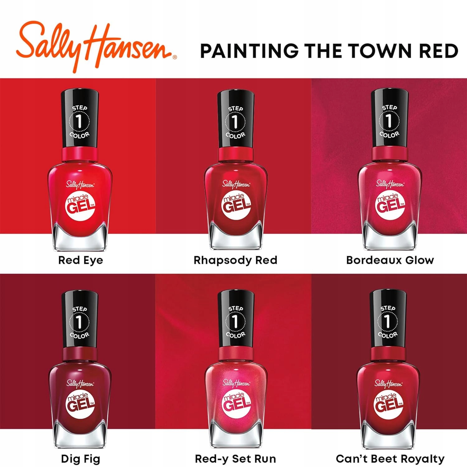 Sally Hansen Miracle гель лак Cant Beet Roya 474 — фото 5