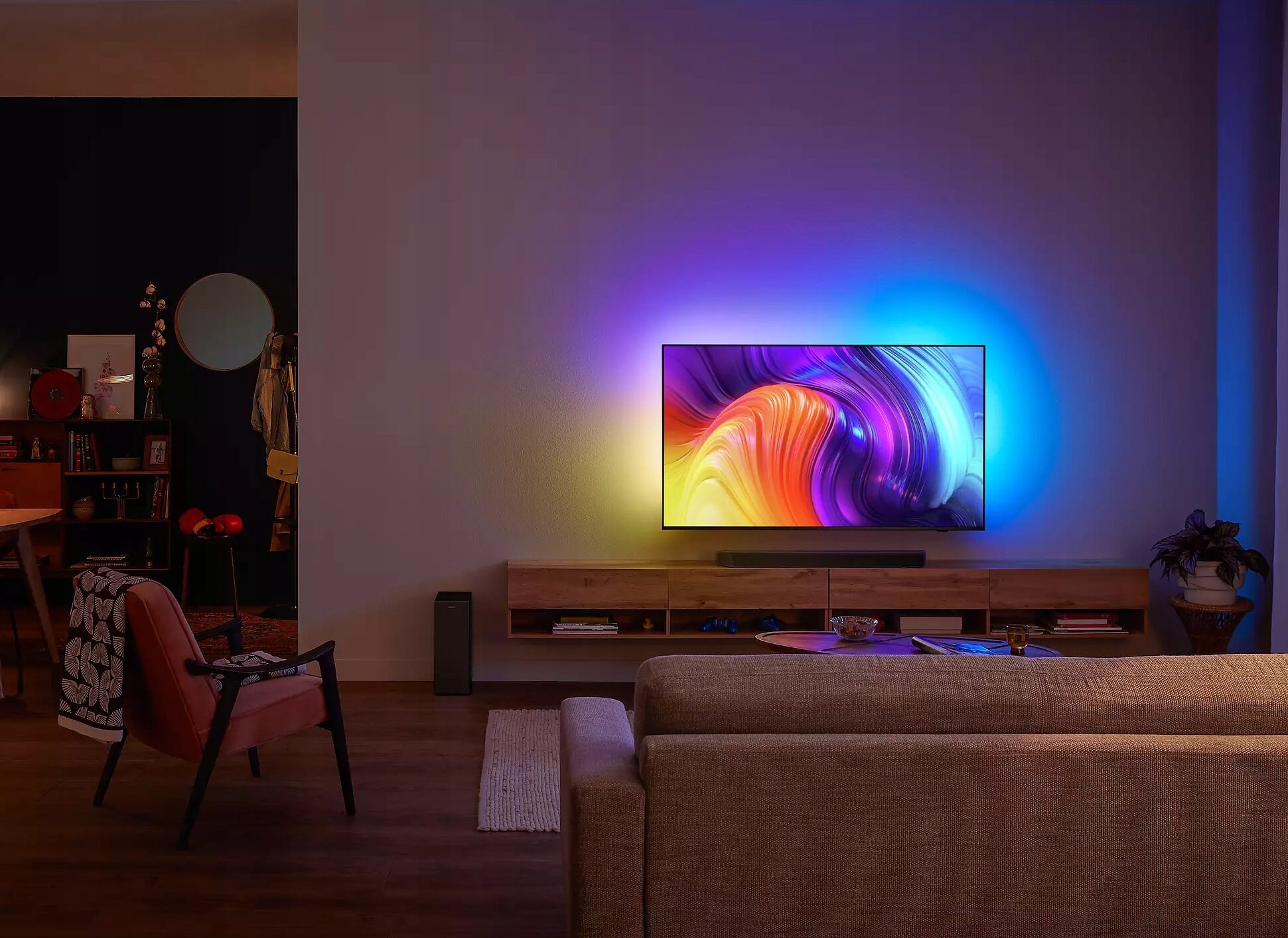 Soundbar Philips TAB8507B/10 3.1 600 W czarny AirPlay 2 Bluetooth Wi-Fi System dźwięku 3.1