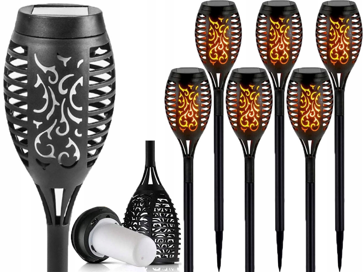 

6x Lampa solarna Pochodnia efekt płomieńa P-200