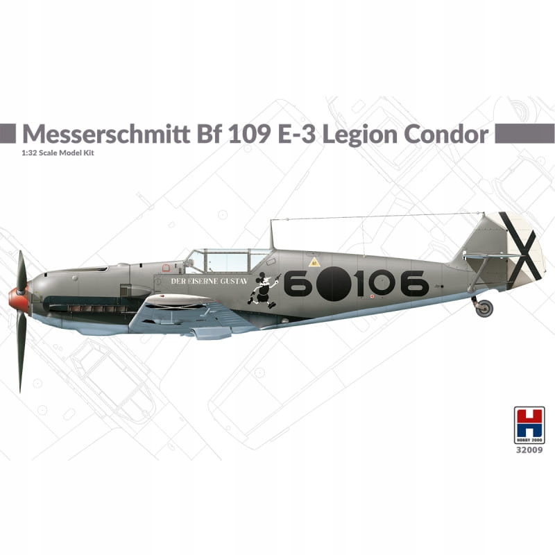 Messerschmitt Bf-109 E-3 Legion Condor 1:32 Hobby 2000 32009
