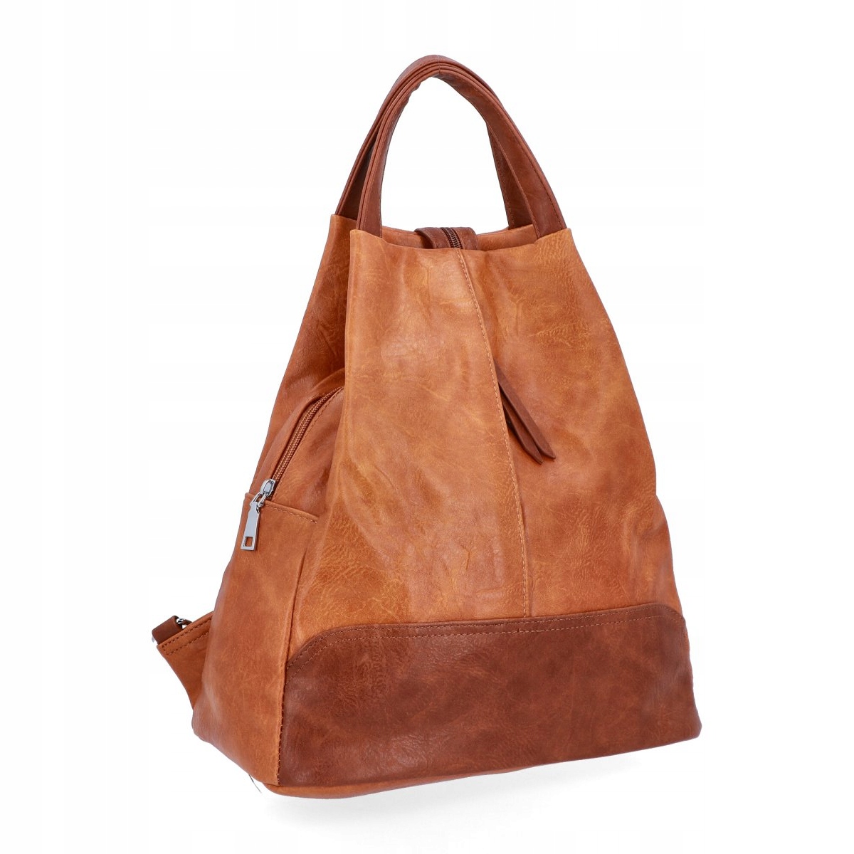 Plecak Damski Plecaczek Skórzany Miejski Jasnorudy Herisson HR1452B586 Marka HERISSON