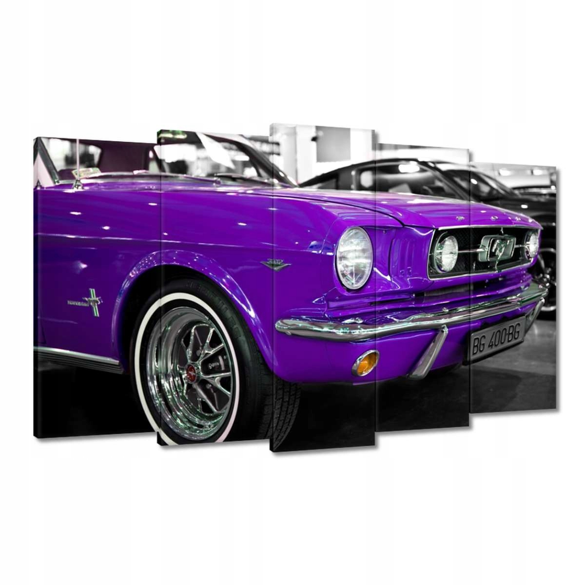 Obrazy 100x60 Fialový Ford Mustang