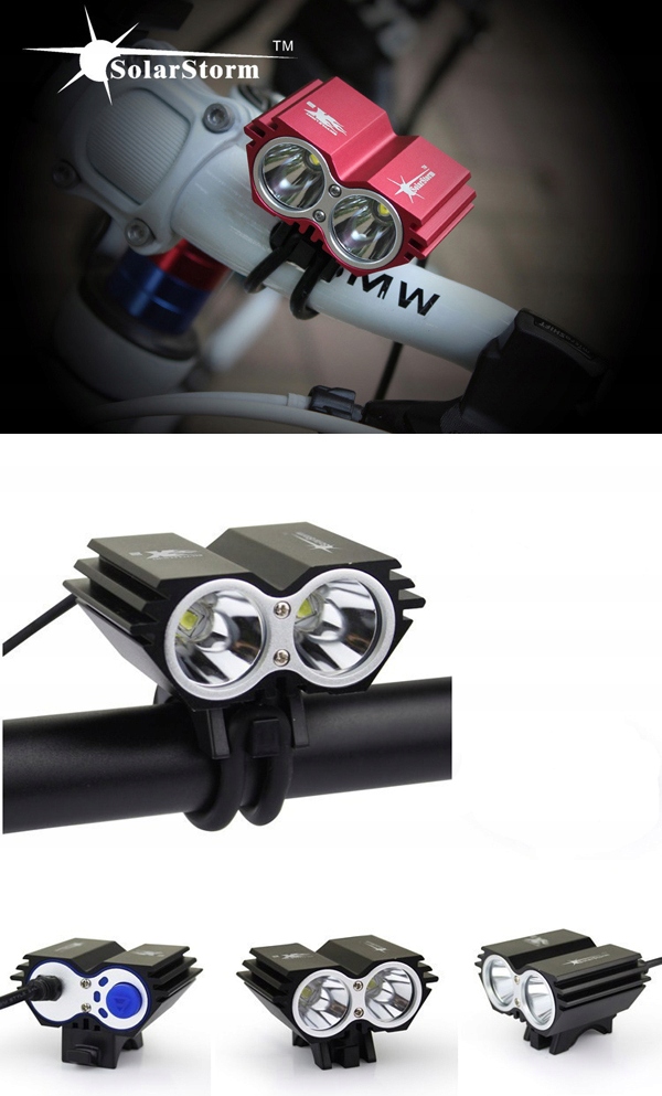 SolarStorm X2 Latarka rowerowa 2xCREE XM-L 2400lm Model inny