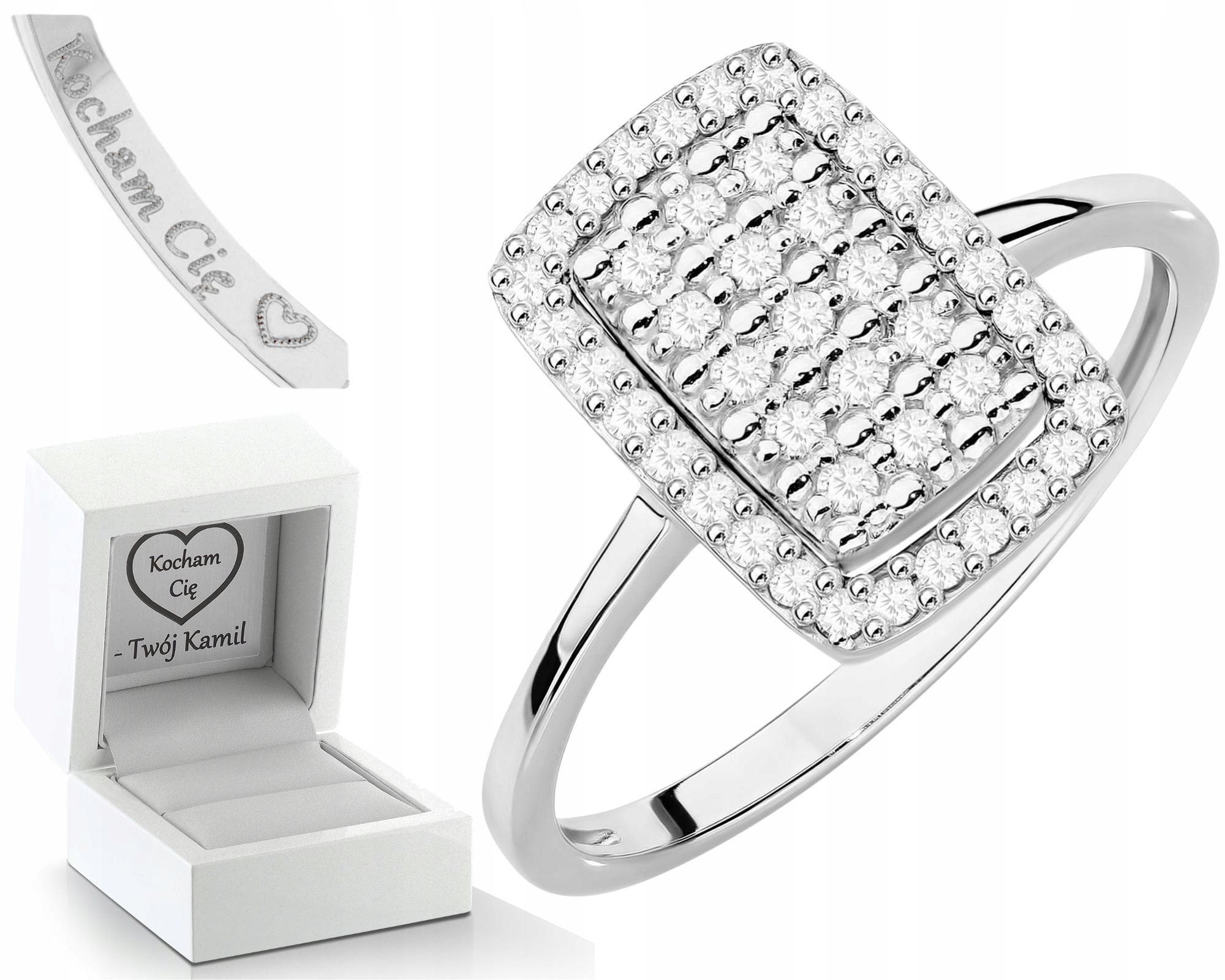 Bonus Zlatý Diamantový Gravírování S Prstýnek Zdarma